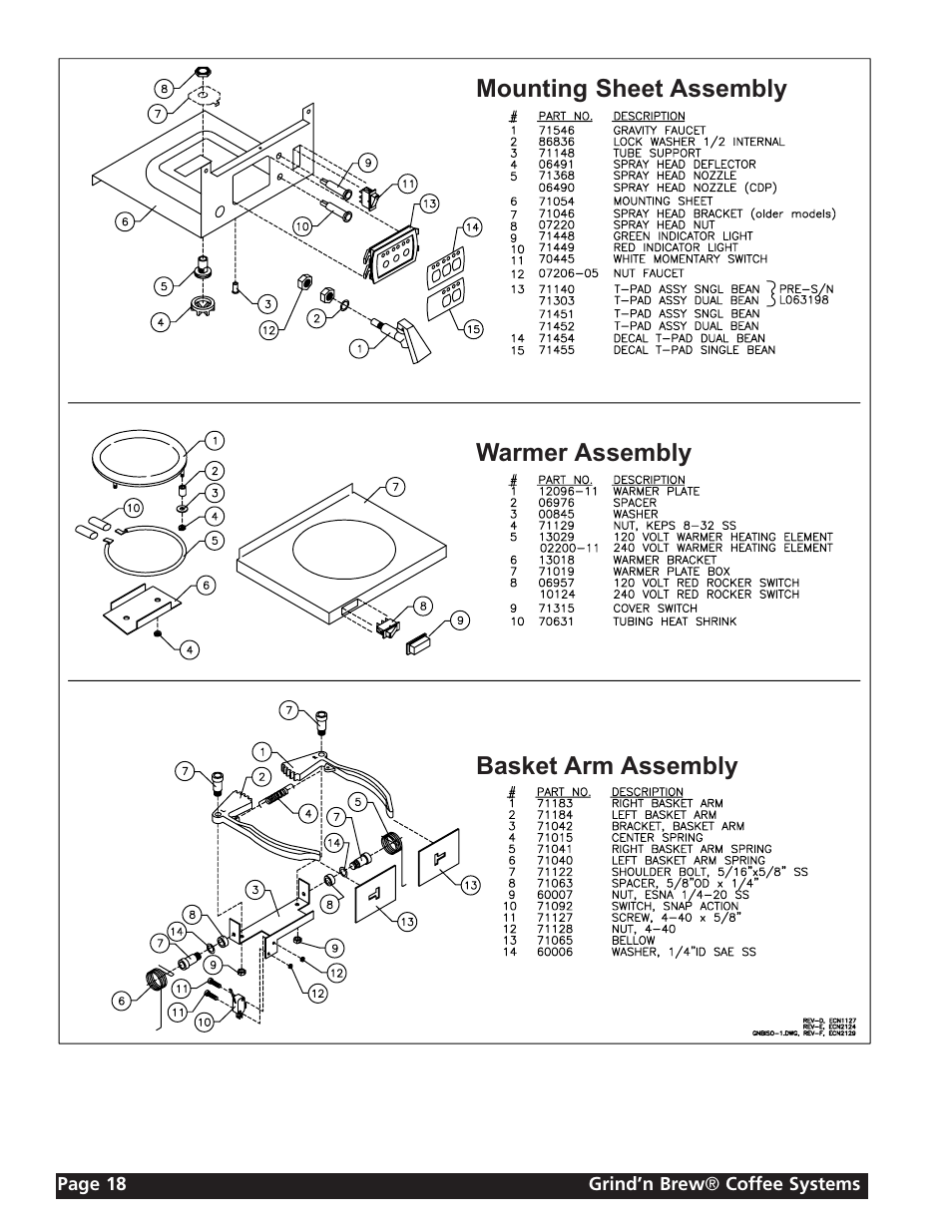 Grindmaster GRIND'N BREW 21H User Manual | Page 18 / 24