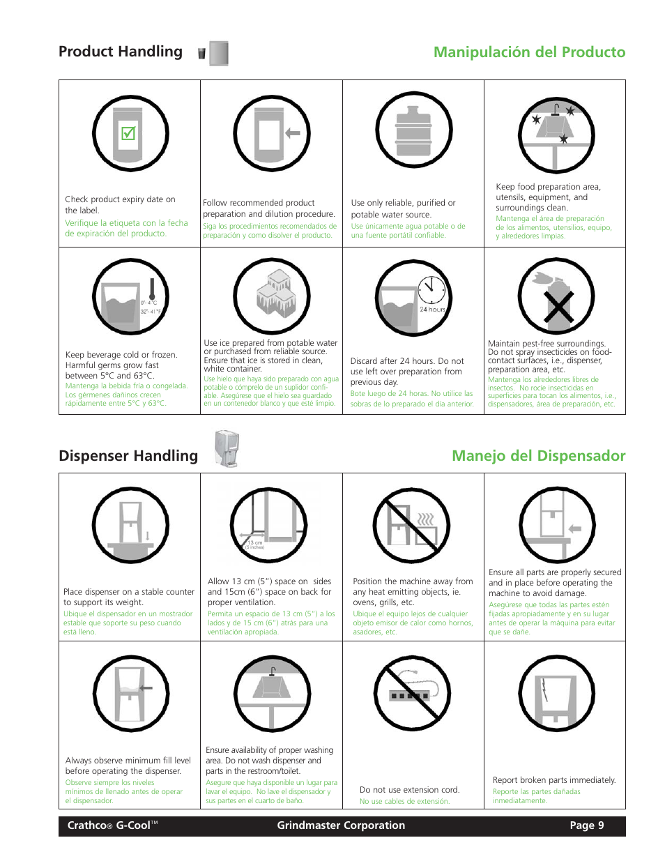 Grindmaster Model CC-326-03 User Manual | Page 9 / 16