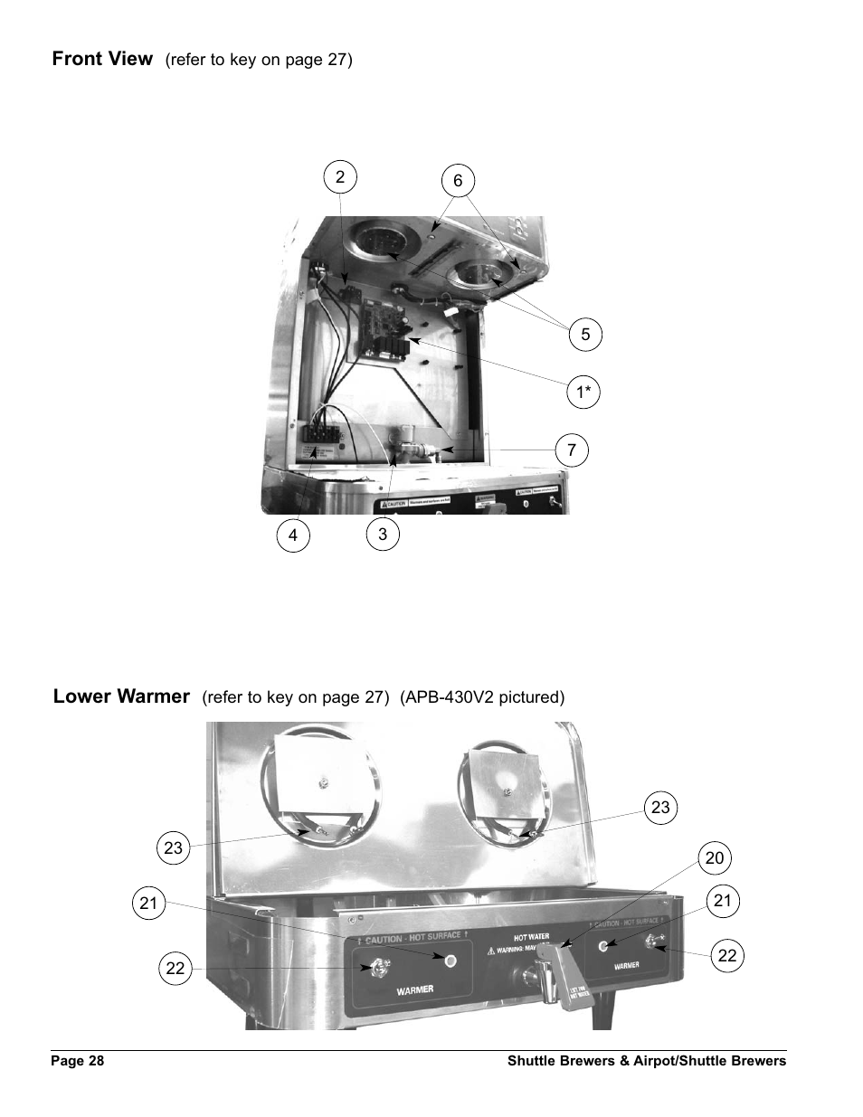 Grindmaster SHUTTLE BREWER APBVSA-430V2E230 User Manual | Page 28 / 44