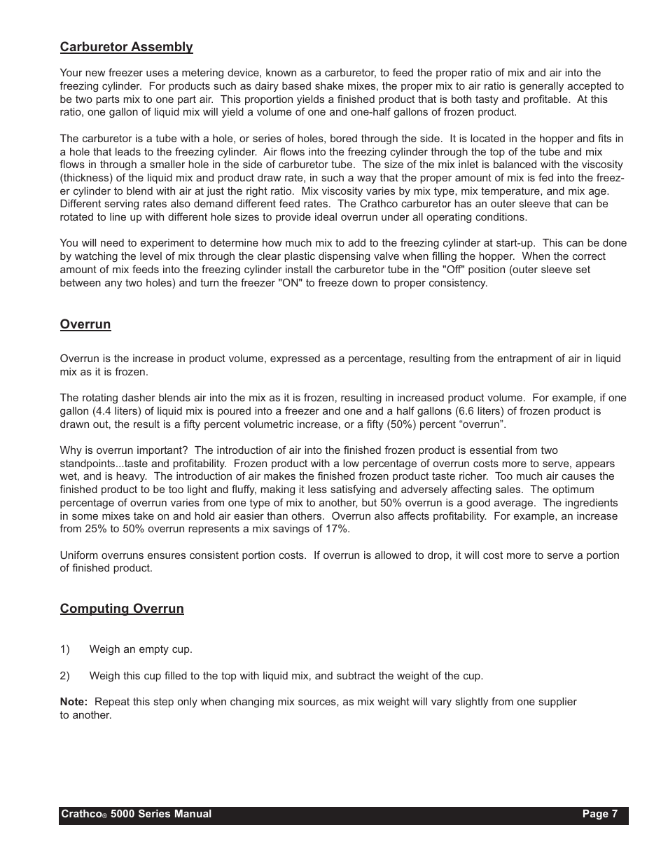 Grindmaster CRATHCO 5941 User Manual | Page 7 / 72