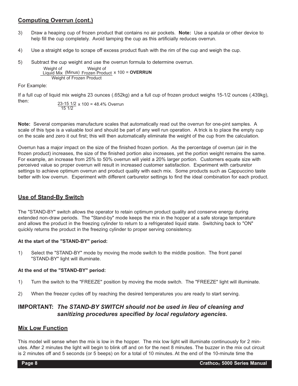 Grindmaster CRATHCO 5941 User Manual | Page 8 / 72