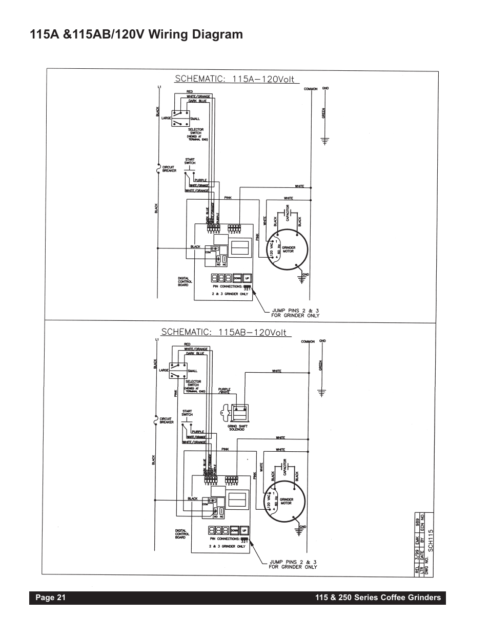 Grindmaster 250RH-3 User Manual | Page 22 / 24