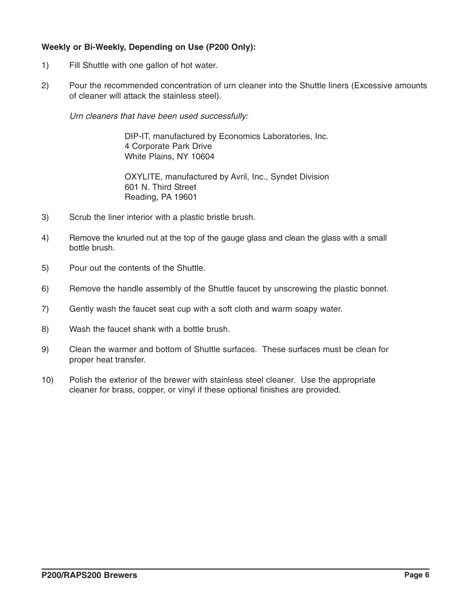 Grindmaster RAPS200E User Manual | Page 7 / 20
