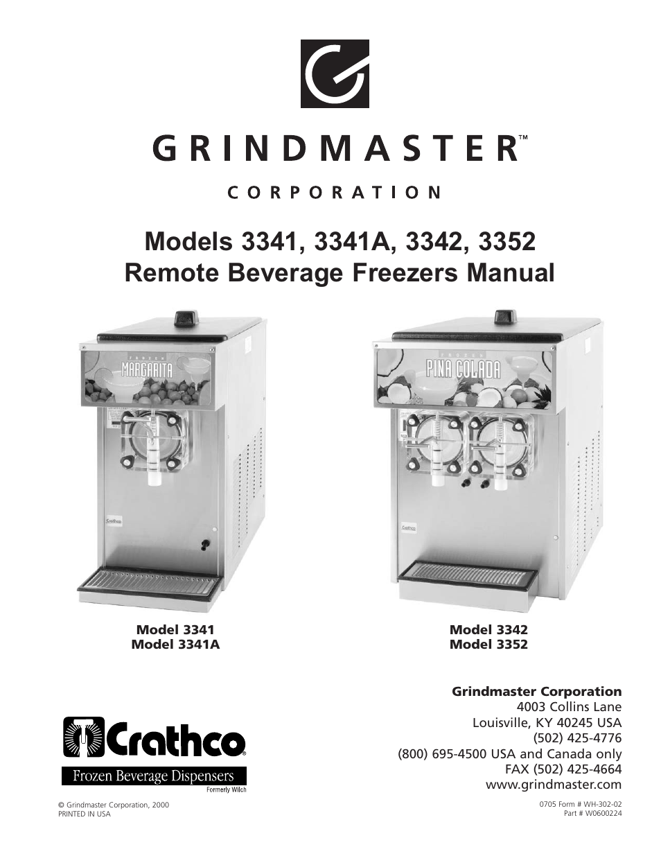 Grindmaster 3341A User Manual | 40 pages