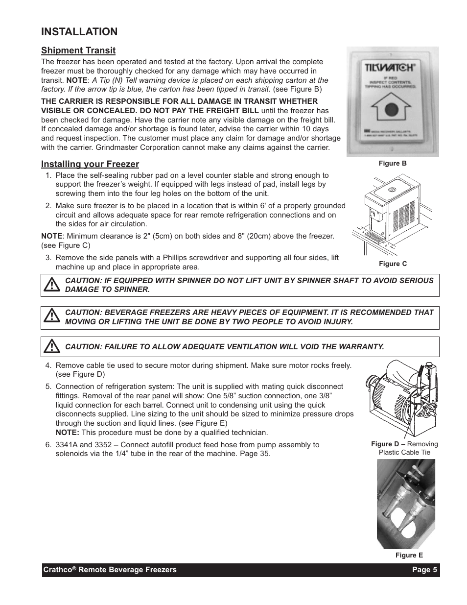 Installation | Grindmaster 3341A User Manual | Page 7 / 40