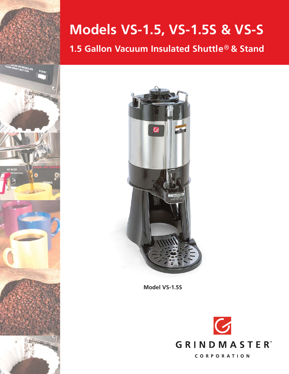 Grindmaster VS-S User Manual | 2 pages