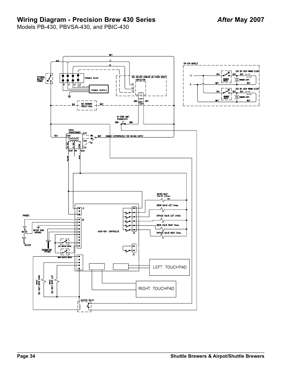 Grindmaster AM-344-04 User Manual | Page 34 / 40