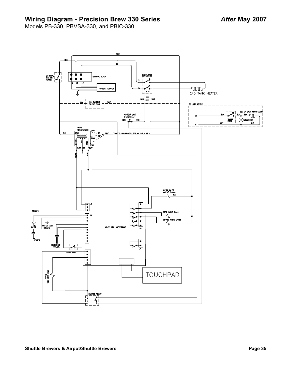 Grindmaster AM-344-04 User Manual | Page 35 / 40