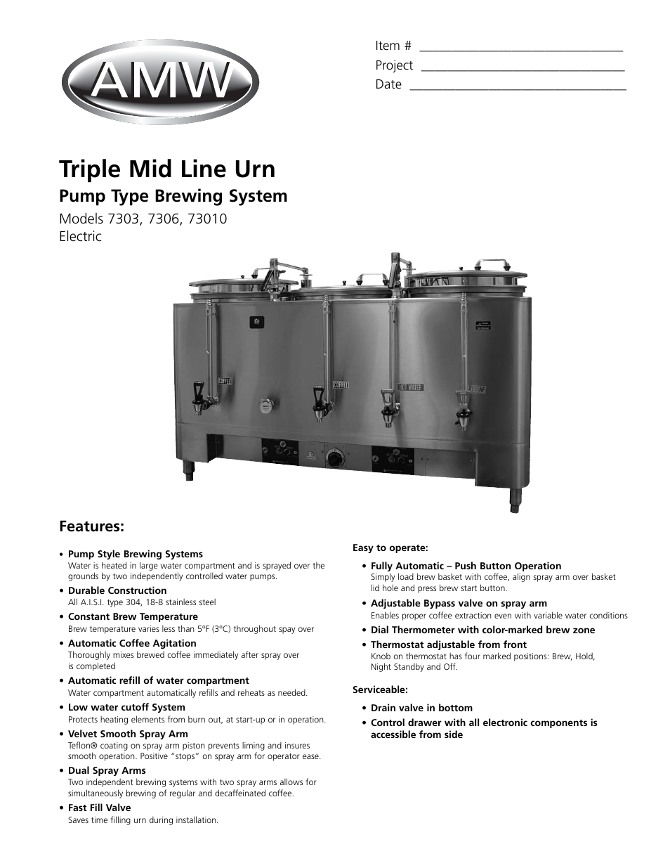 Grindmaster 73010 User Manual | 2 pages