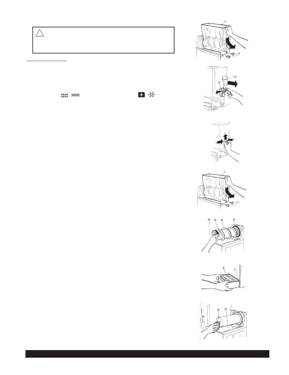 Cleaning and sanitizing procedures | Grindmaster G & MG Series User Manual | Page 9 / 36