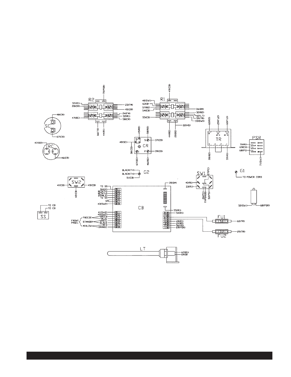 5511 front electrical box | Grindmaster 5511 User Manual | Page 35 / 44