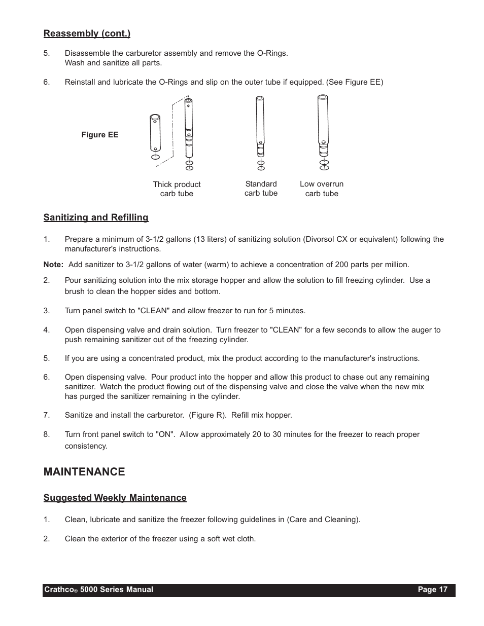 Maintenance | Grindmaster 5311 User Manual | Page 17 / 52