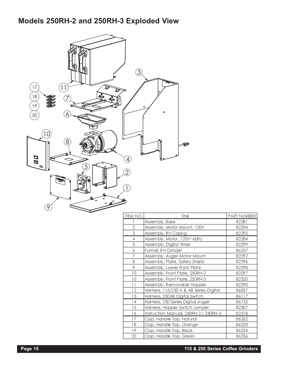 Grindmaster 250AB User Manual | Page 16 / 24