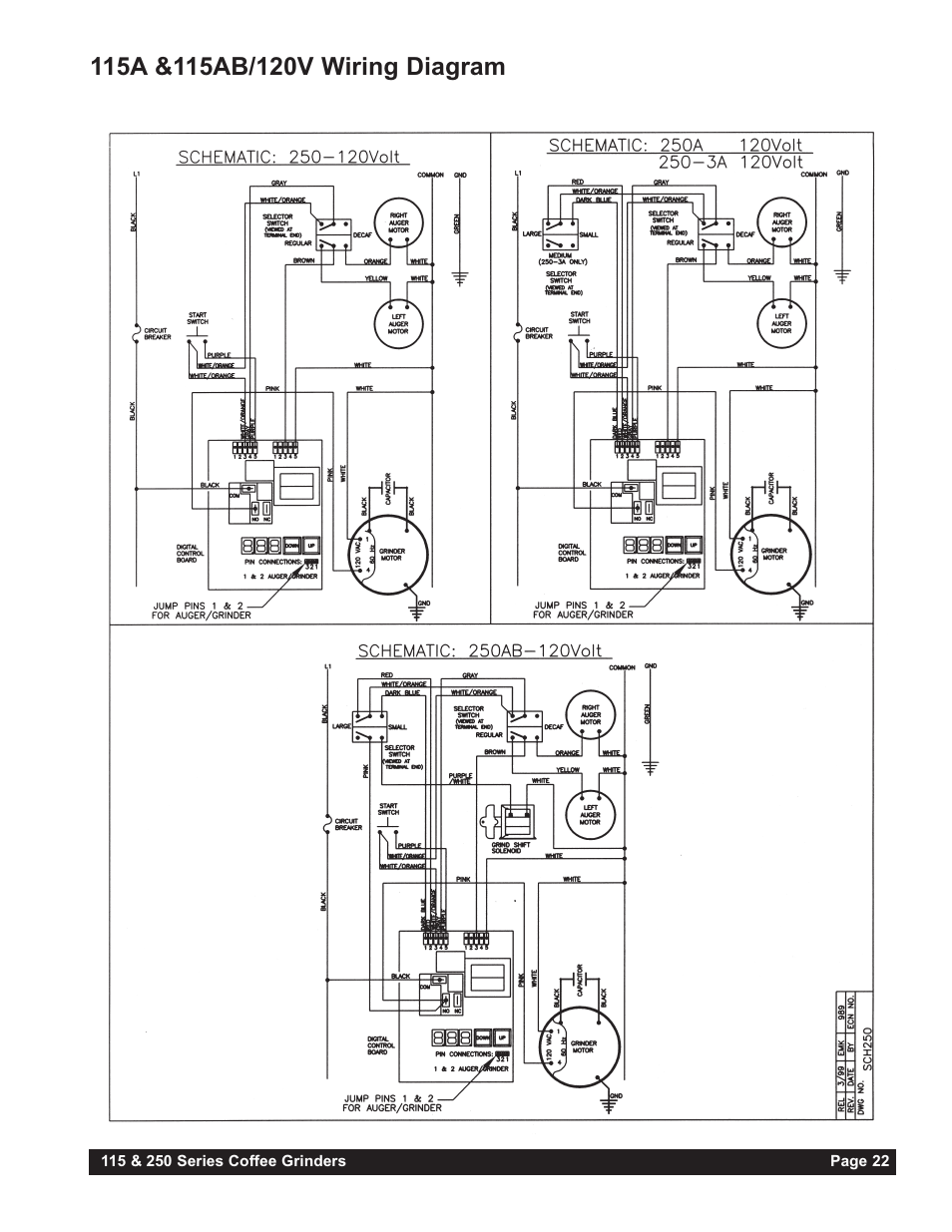 Grindmaster 250AB User Manual | Page 23 / 24