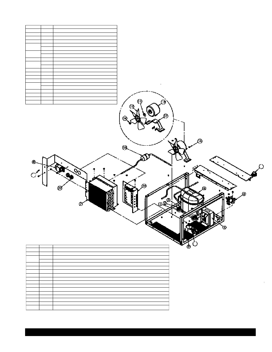 Condensing unit exploded view, Page 18 crathco, Post mix beverage dispensers | Grindmaster PM45-B User Manual | Page 18 / 26