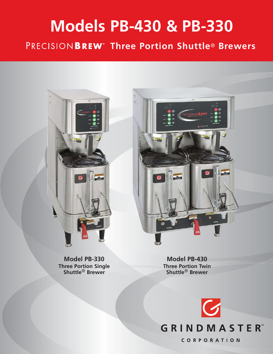 Grindmaster PB-330 User Manual | 2 pages