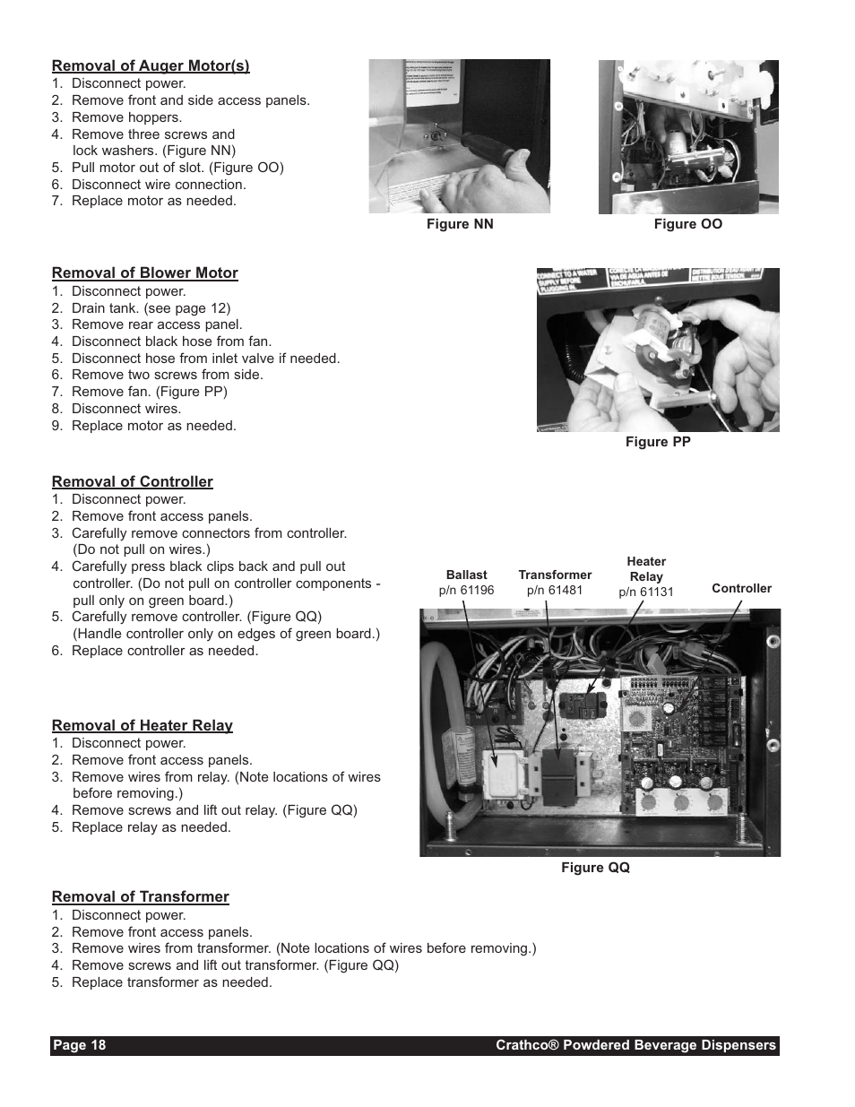 Grindmaster CC-302-20 User Manual | Page 18 / 68