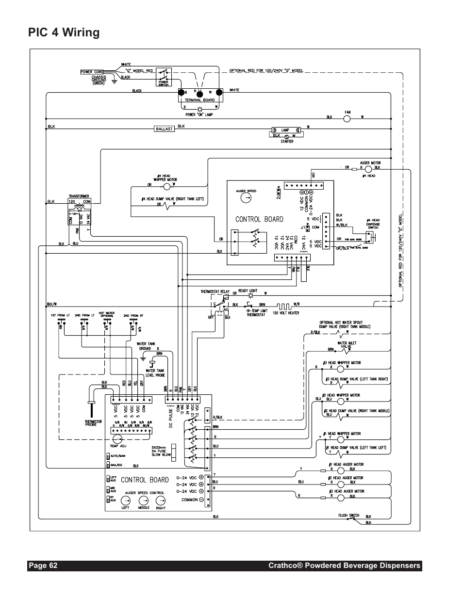 Pic 4 wiring | Grindmaster CC-302-20 User Manual | Page 62 / 68