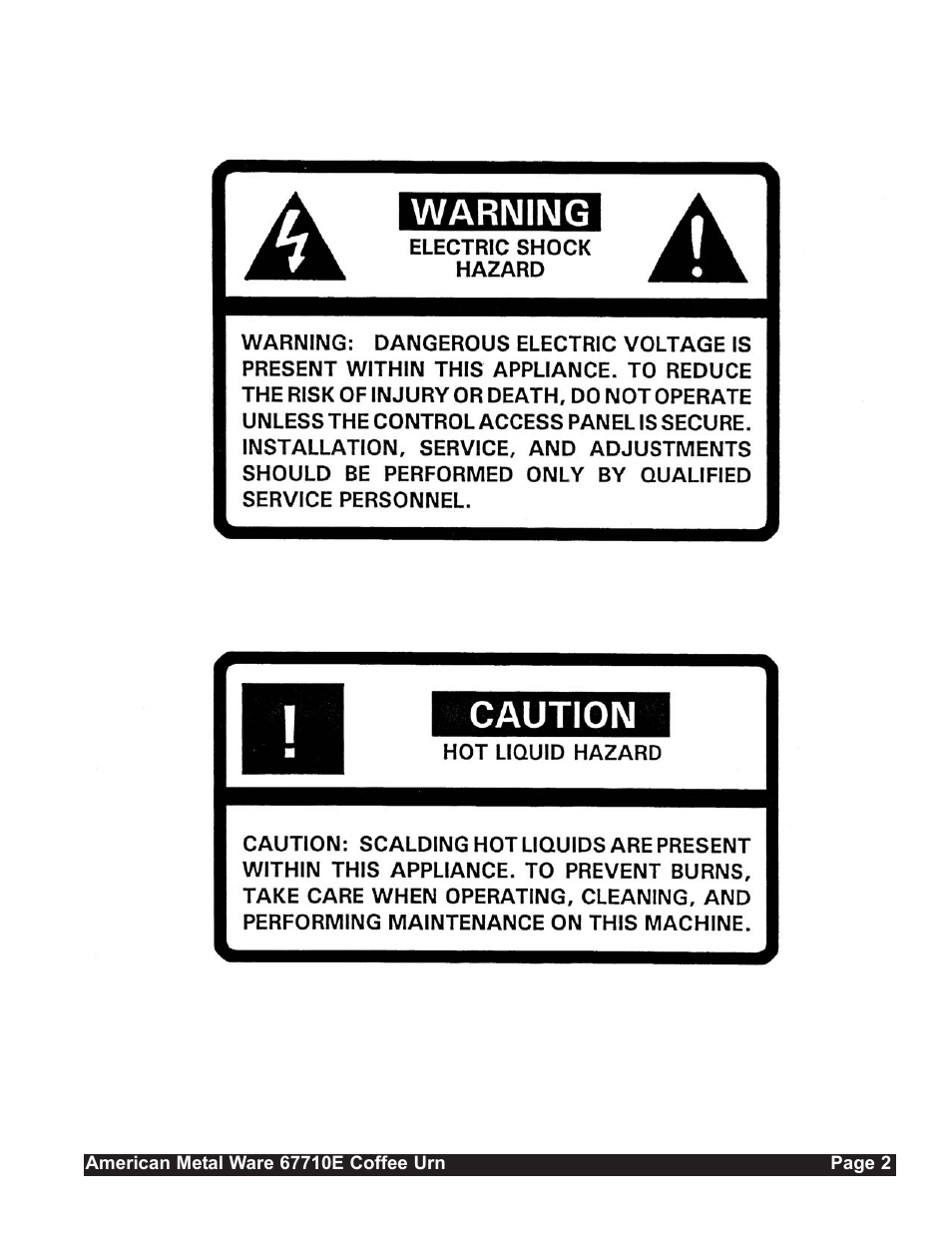 Grindmaster 67710E User Manual | Page 2 / 19