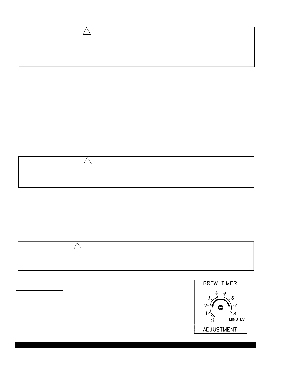 Operation, Adjustments | Grindmaster TEA-300 User Manual | Page 6 / 16