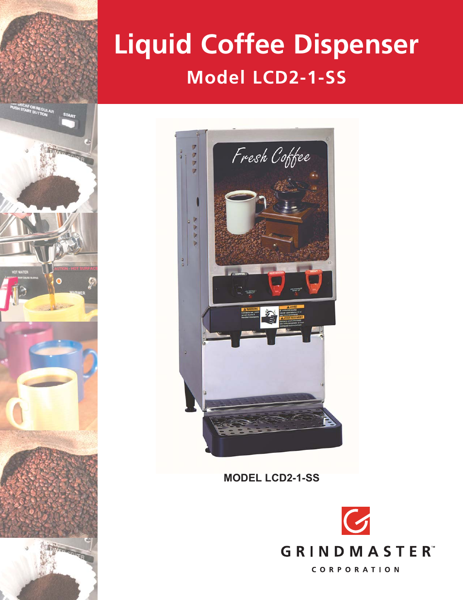 Grindmaster LCD2-1-SS User Manual | 2 pages