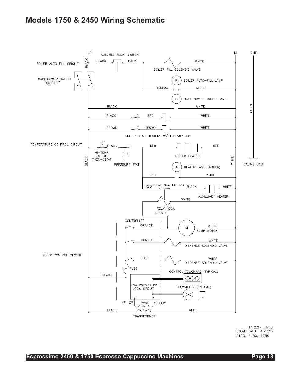 Grindmaster Espressimo 2450 User Manual | Page 19 / 28