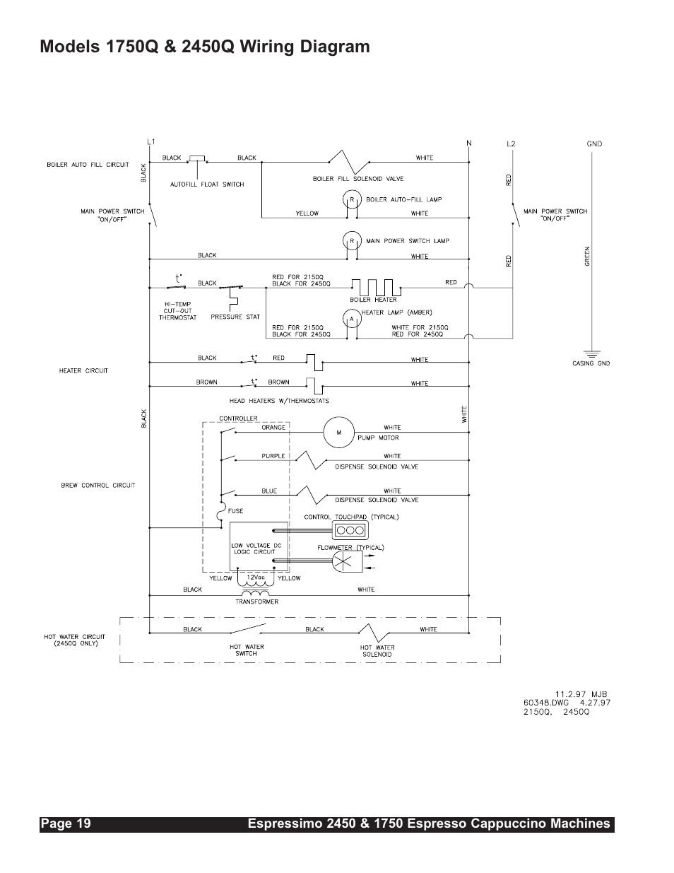 Grindmaster Espressimo 2450 User Manual | Page 20 / 28