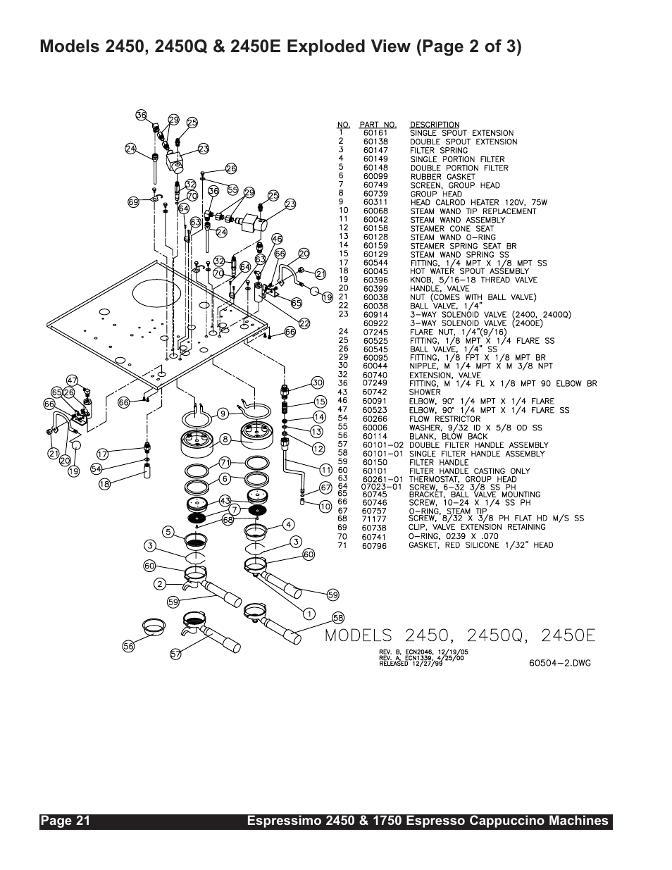 Grindmaster Espressimo 2450 User Manual | Page 22 / 28