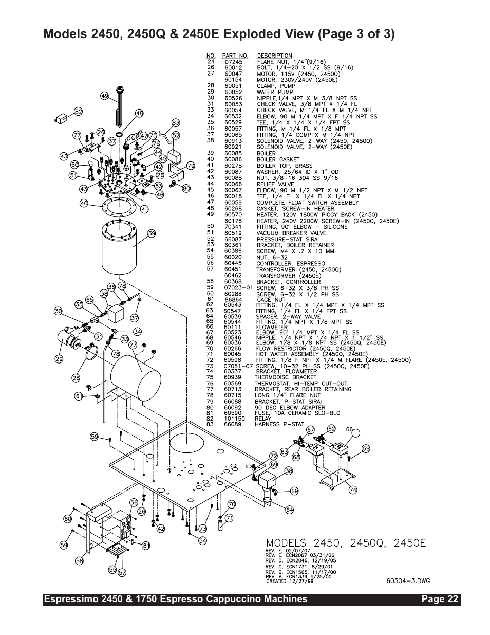 Grindmaster Espressimo 2450 User Manual | Page 23 / 28