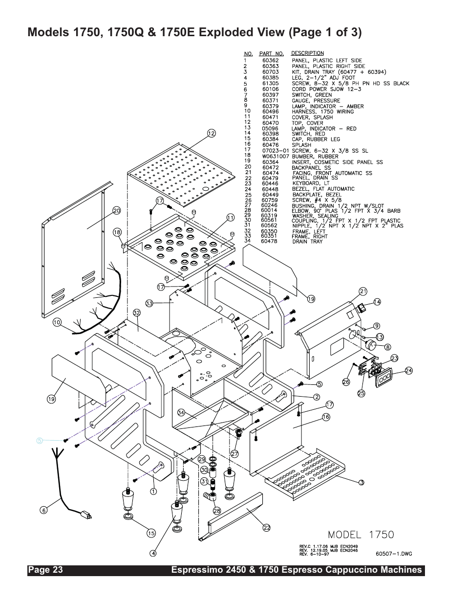 Grindmaster Espressimo 2450 User Manual | Page 24 / 28