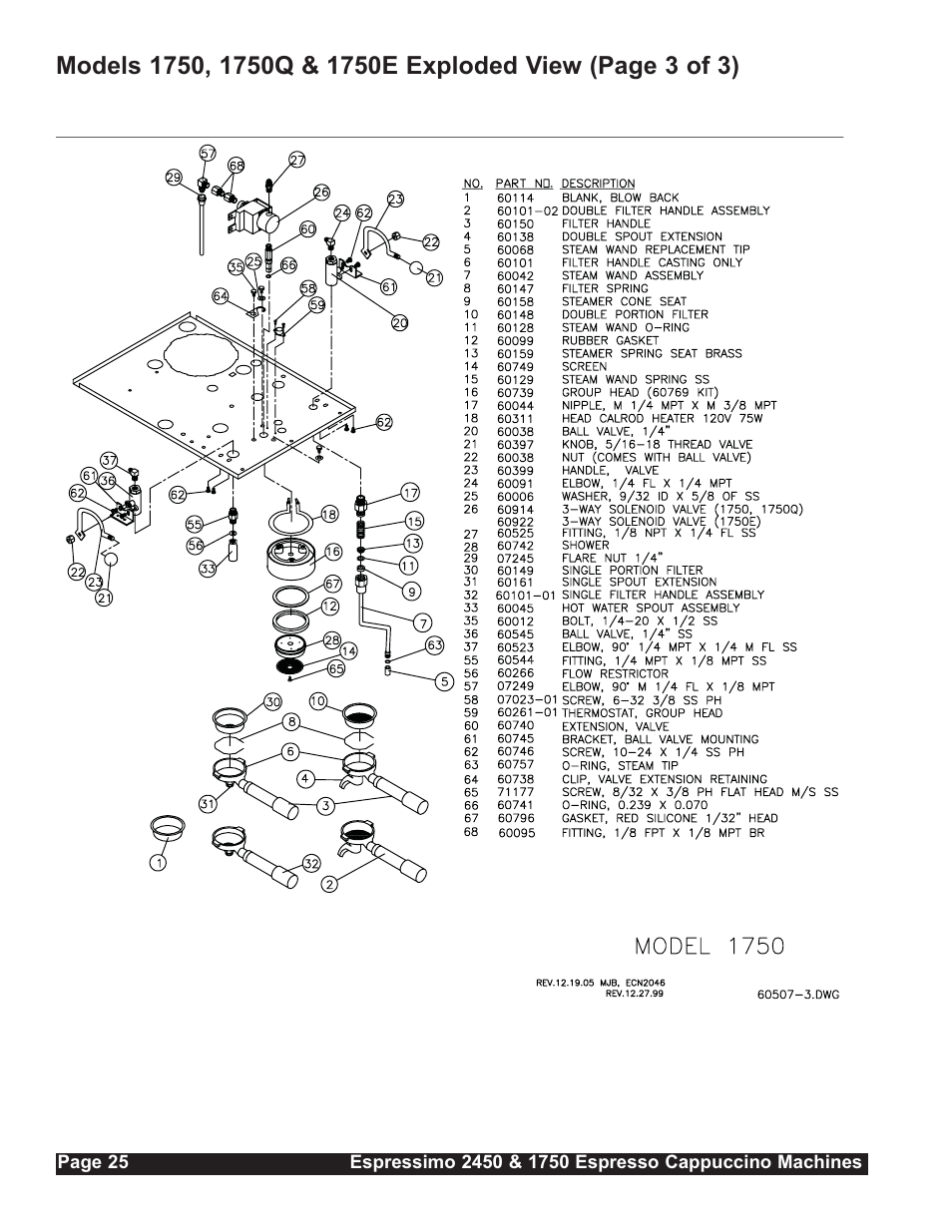 Grindmaster Espressimo 2450 User Manual | Page 26 / 28