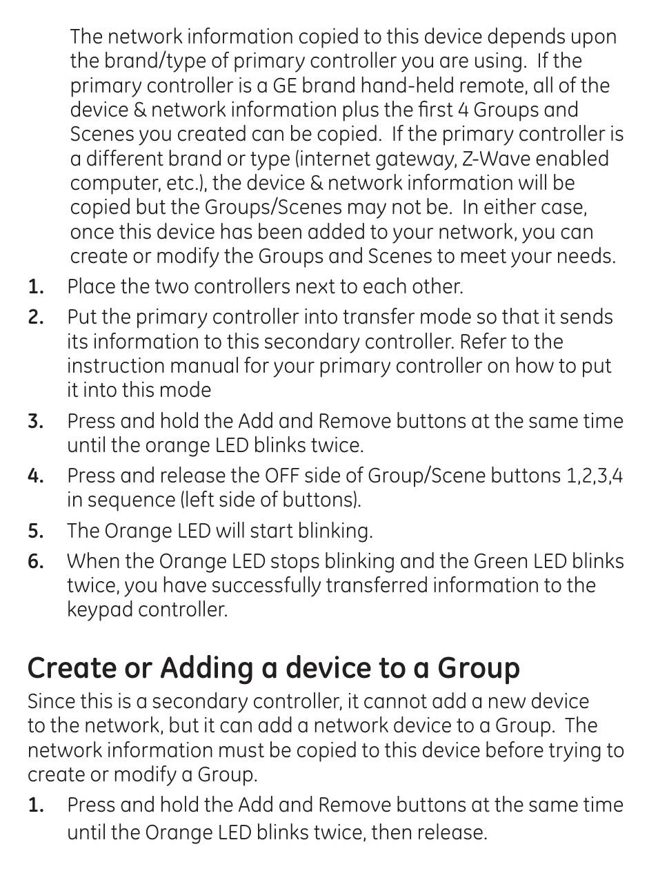 Create or adding a device to a group | GE 45631 GE Z-Wave Wireless Keypad Controller User Manual | Page 10 / 20