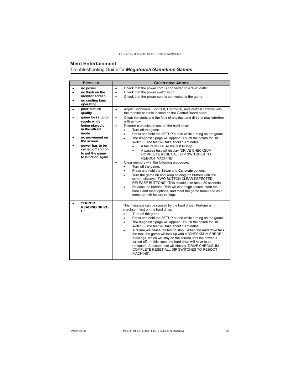 GameTime PM0503-08 User Manual | Page 22 / 34