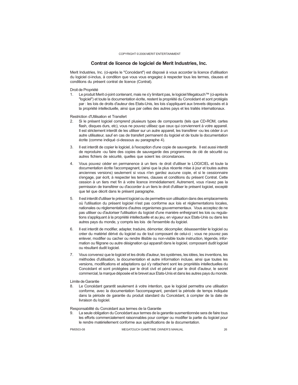 GameTime PM0503-08 User Manual | Page 28 / 34