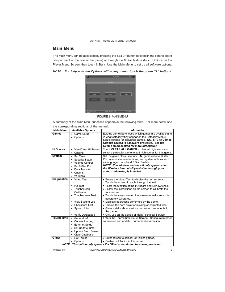 Main menu | GameTime PM0503-08 User Manual | Page 8 / 34