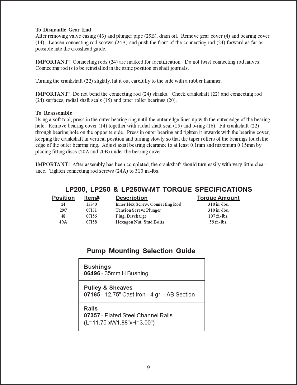 Giant LP250W-MT User Manual | Page 9 / 12