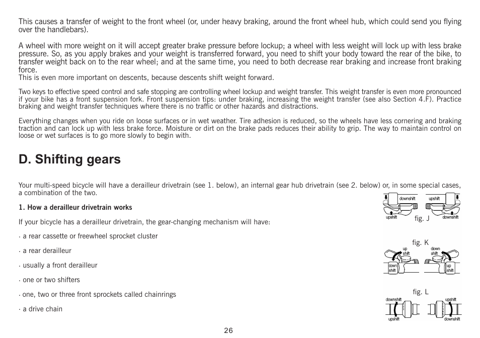 D. shifting gears | Giant Revive User Manual | Page 27 / 41