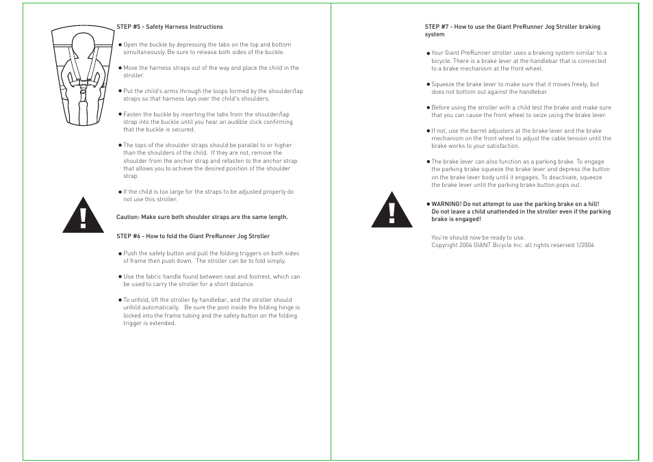Giant PreRunner Jog Stroller User Manual | Page 3 / 3