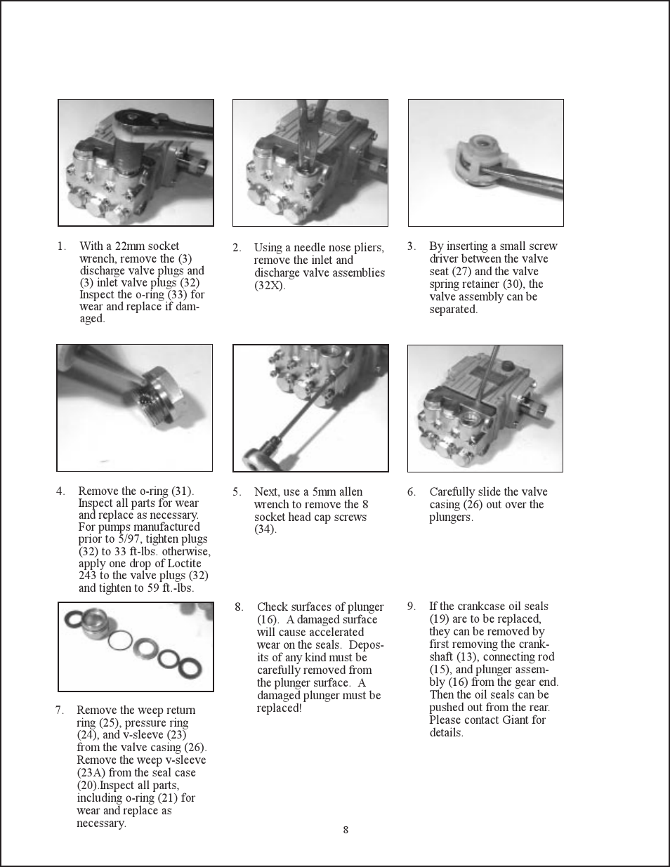 Giant THE EAGLE LINE P206 User Manual | Page 8 / 11