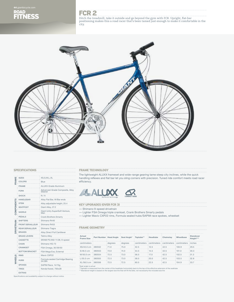 Giant FCR 2 User Manual | 1 page