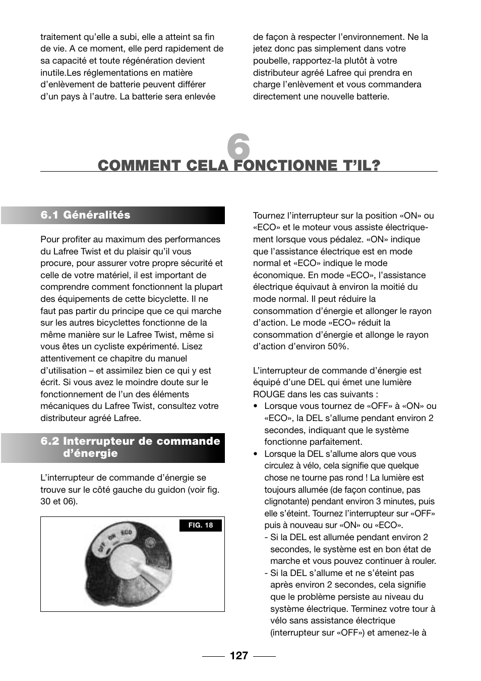 Comment cela fonctionne t’il | Giant TwisT 2002 Motorized Bicycle User Manual | Page 129 / 148