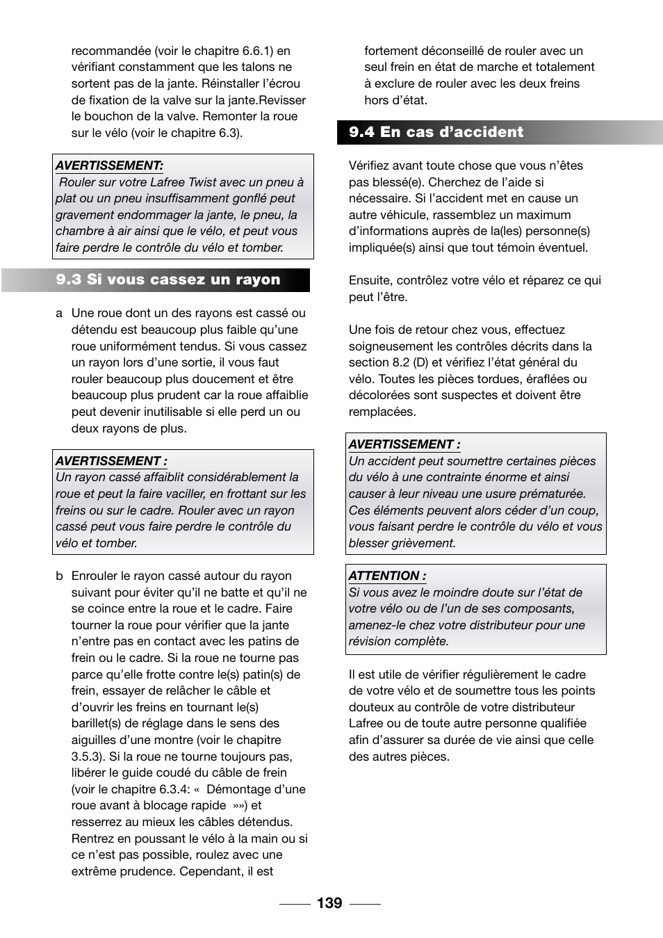 Giant TwisT 2002 Motorized Bicycle User Manual | Page 141 / 148
