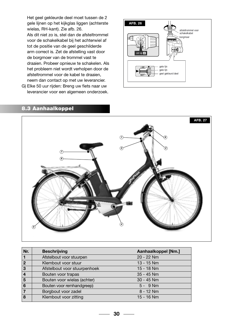 3 aanhaalkoppel | Giant TwisT 2002 Motorized Bicycle User Manual | Page 32 / 148