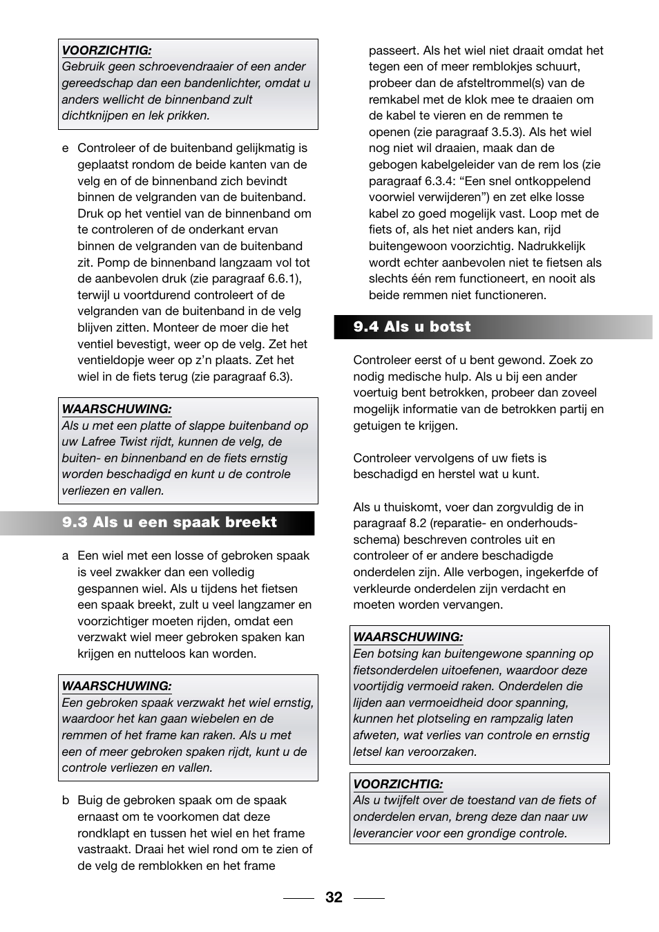 Giant TwisT 2002 Motorized Bicycle User Manual | Page 34 / 148