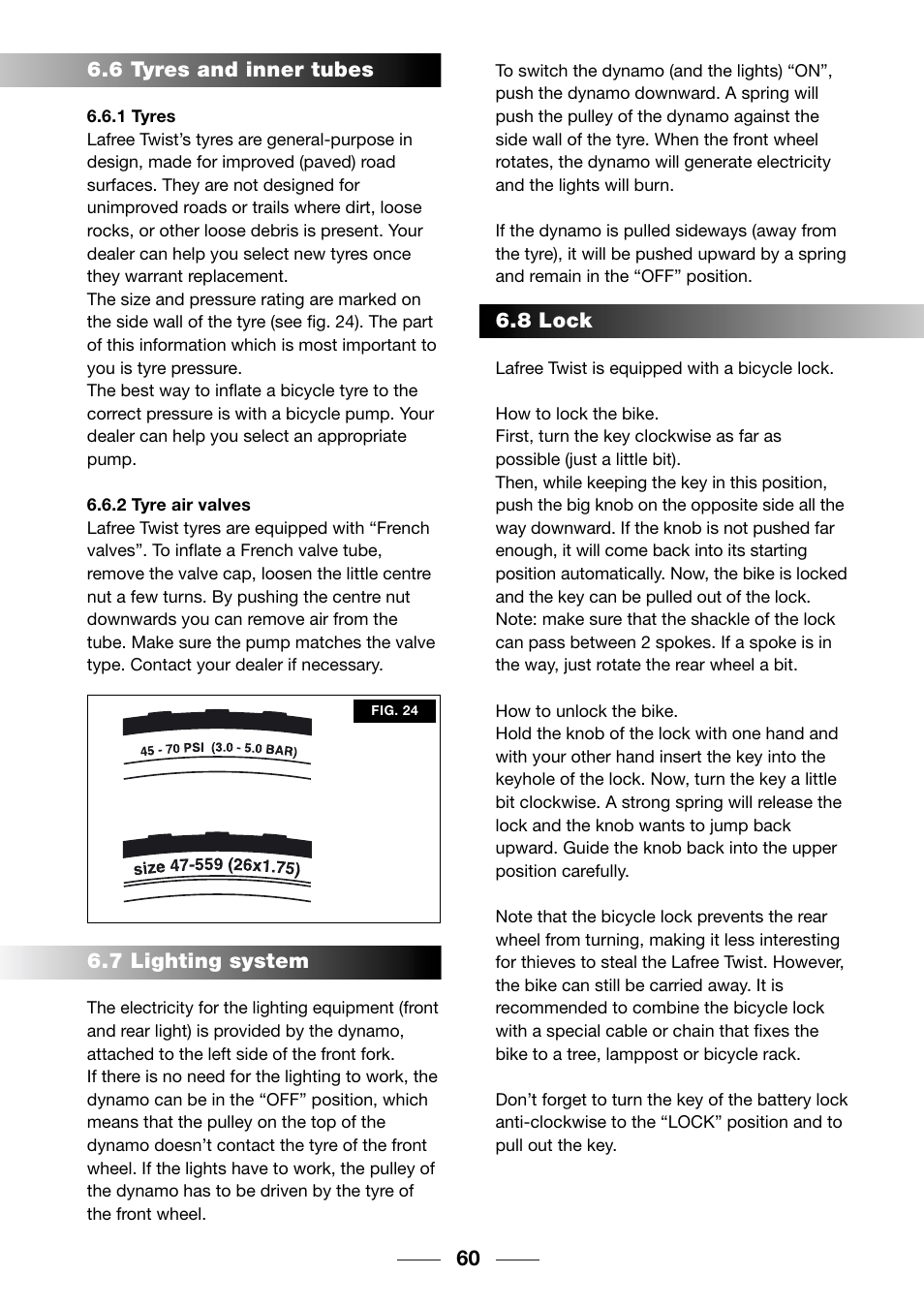 Giant TwisT 2002 Motorized Bicycle User Manual | Page 62 / 148