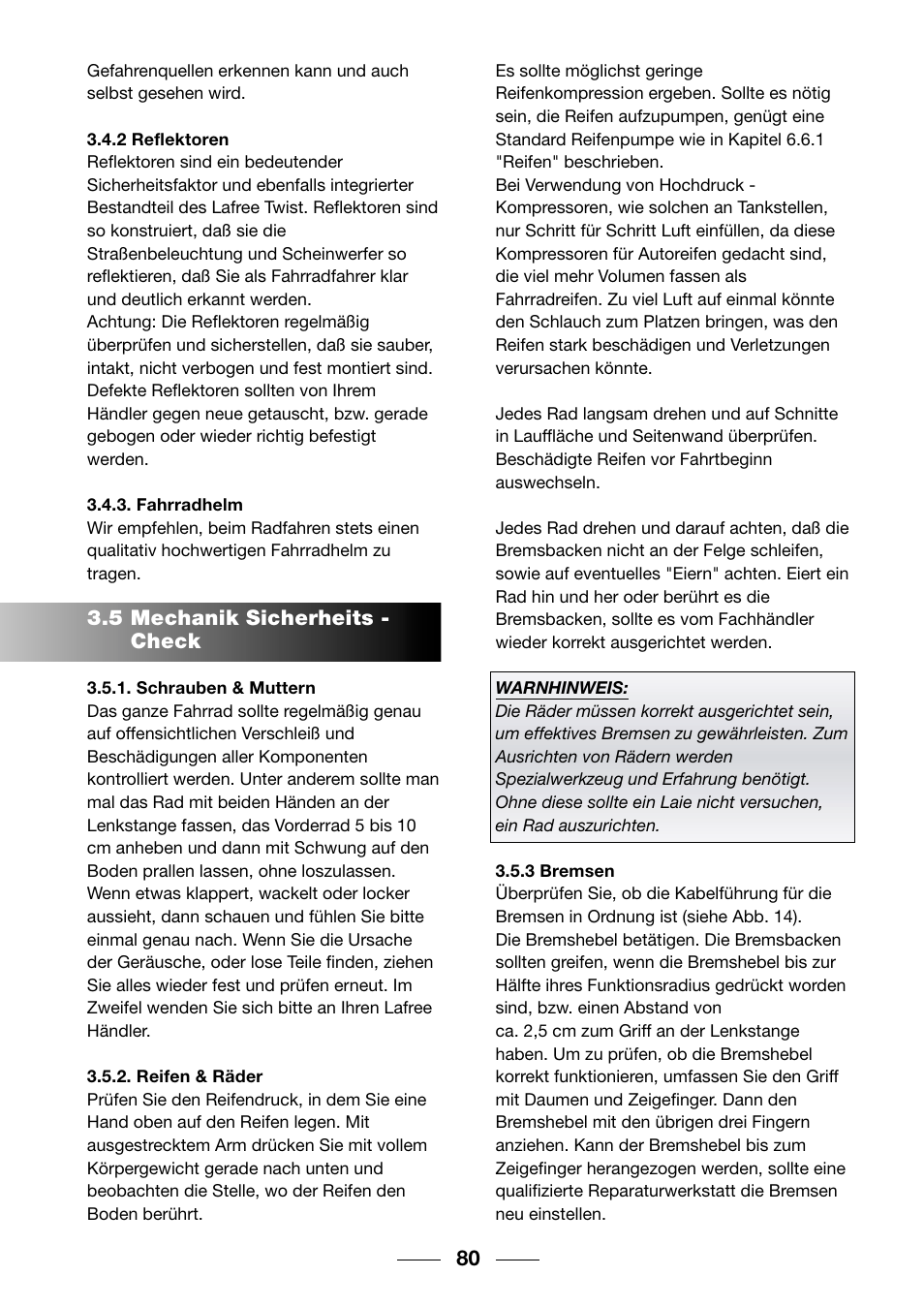 Giant TwisT 2002 Motorized Bicycle User Manual | Page 82 / 148