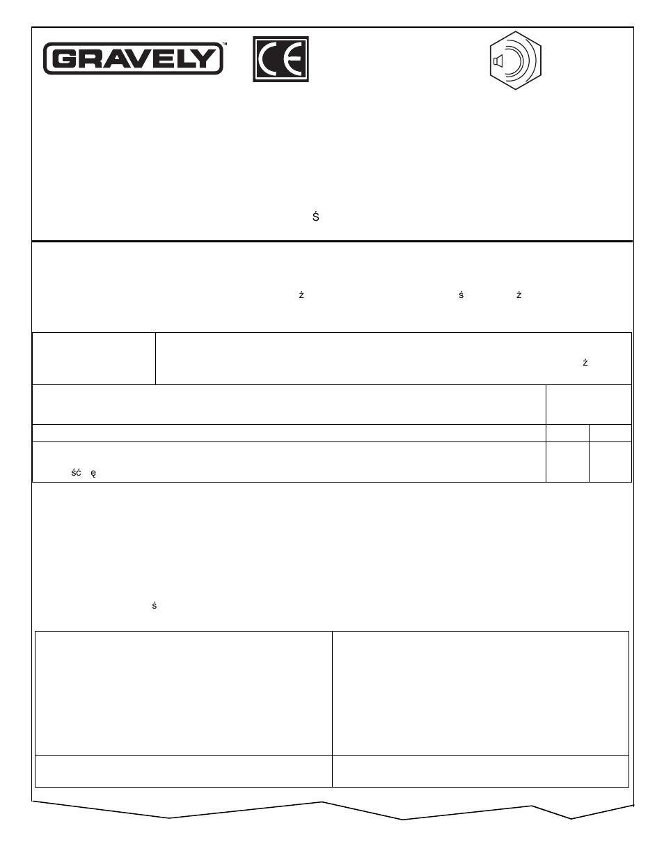 Gravely 260Z User Manual | Page 3 / 44