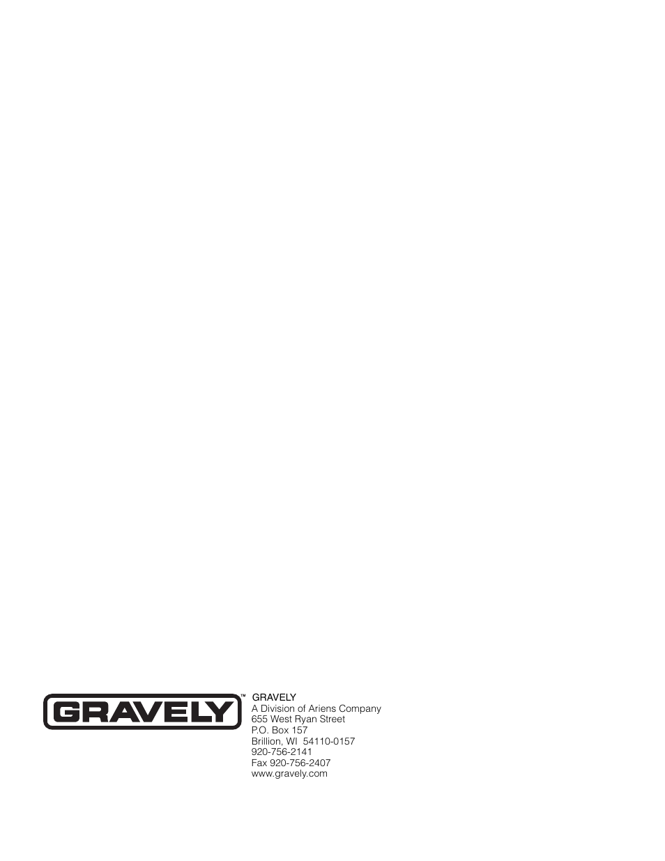 Gravely 985117 User Manual | Page 36 / 36