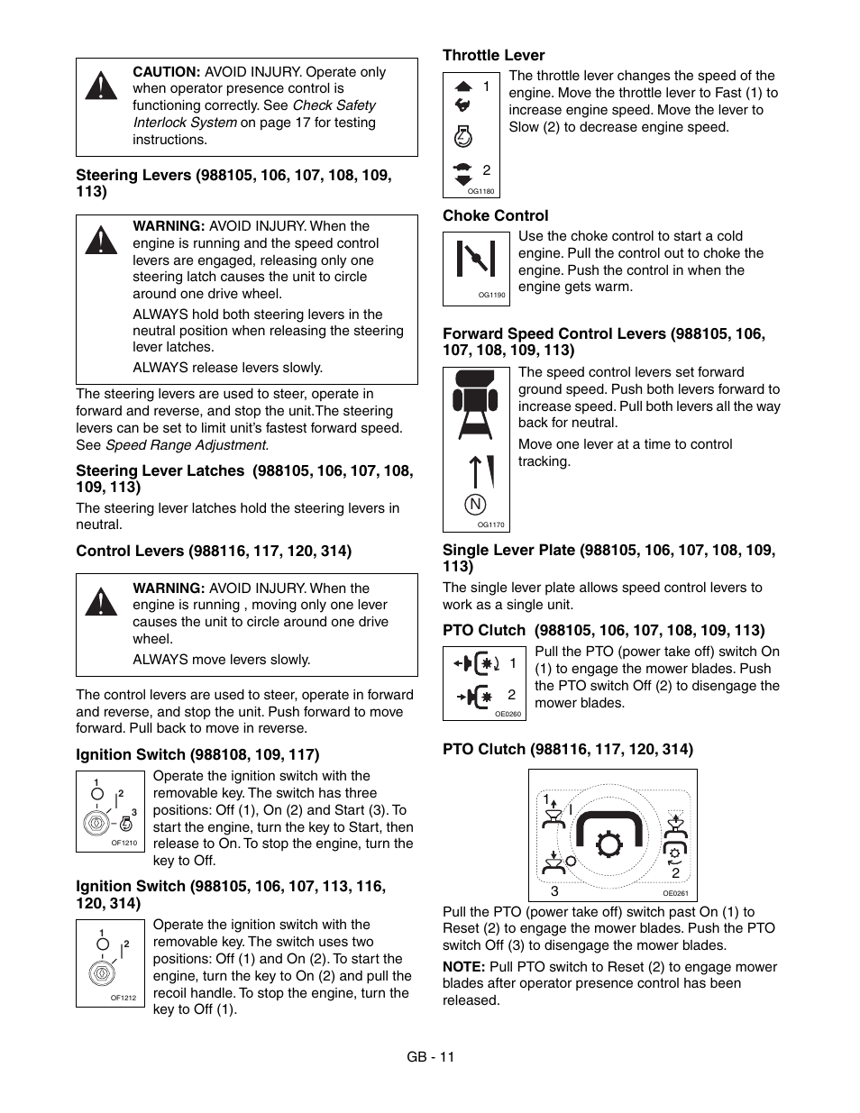 Gravely 988117 - HR1536FX User Manual | Page 11 / 33