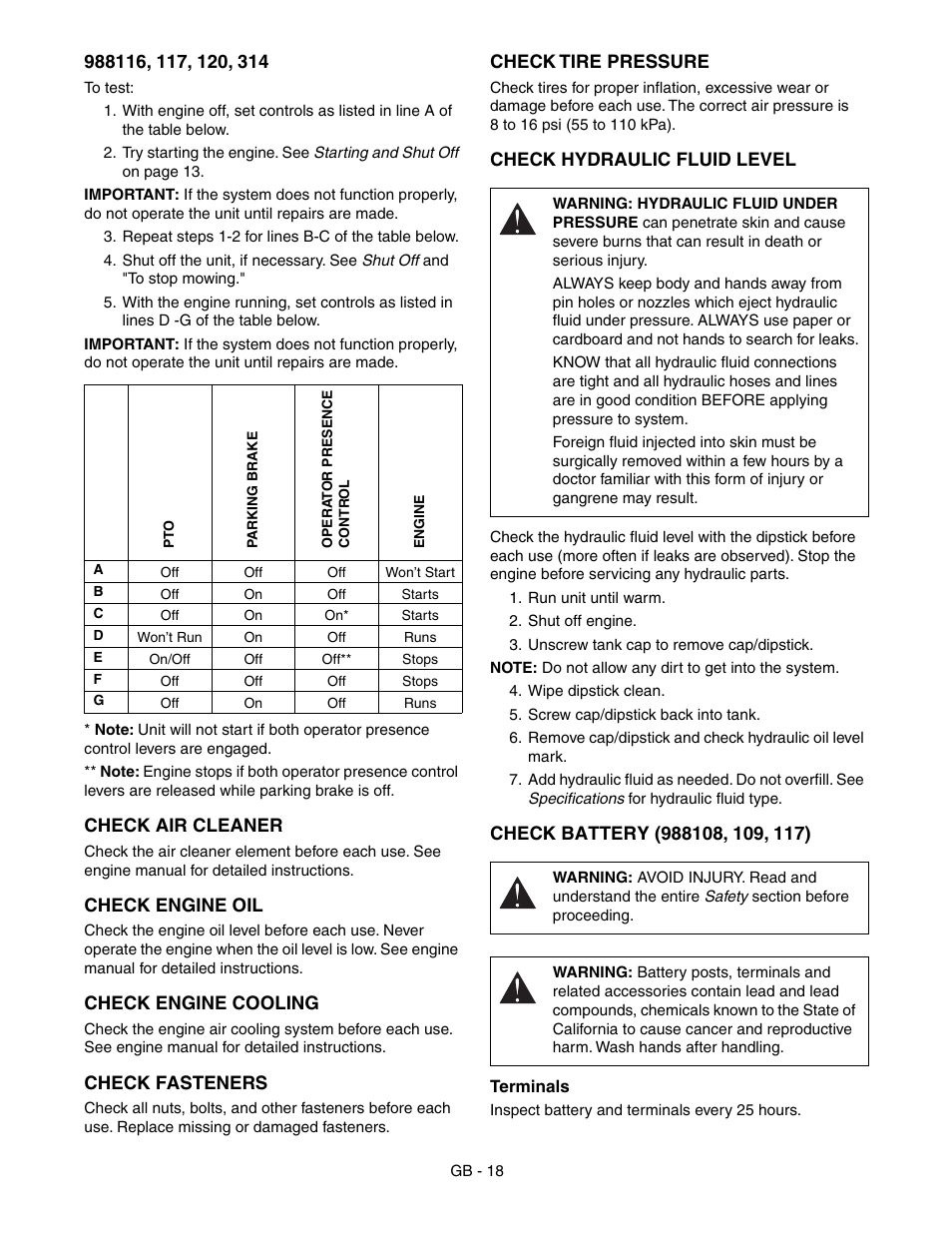 Gravely 988117 - HR1536FX User Manual | Page 18 / 33